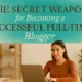 A workspace setup designed for full-time blogging success