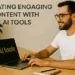 A workspace with AI-powered tools for content creation