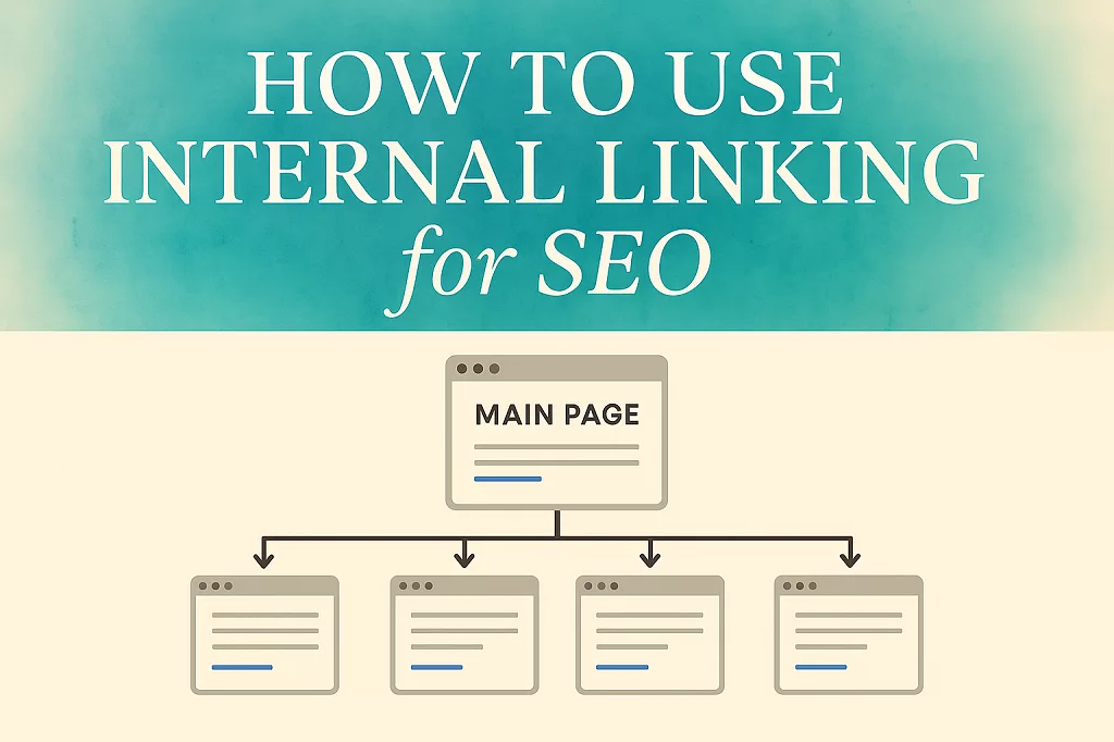 A visual representation of internal linking strategies for SEO improvement